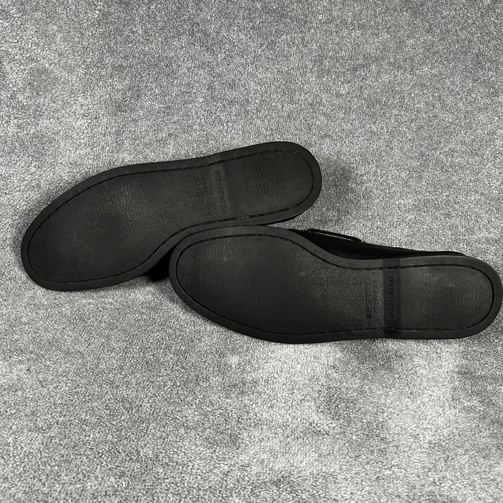 Sperry Top-Sider Boat Shoes Black Authentic Original Mens 10.5 M Leather 0836981
